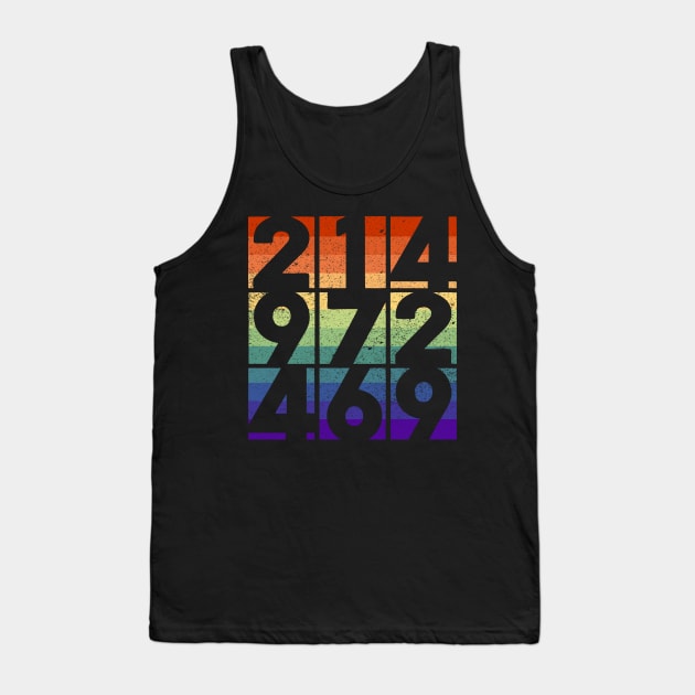 Dallas Texas Area Codes Gay Pride Tank Top by Muzehack